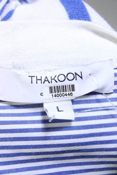 Thakoon Collective Womens Striped Long Sleeve Sweater Size 10 14000446