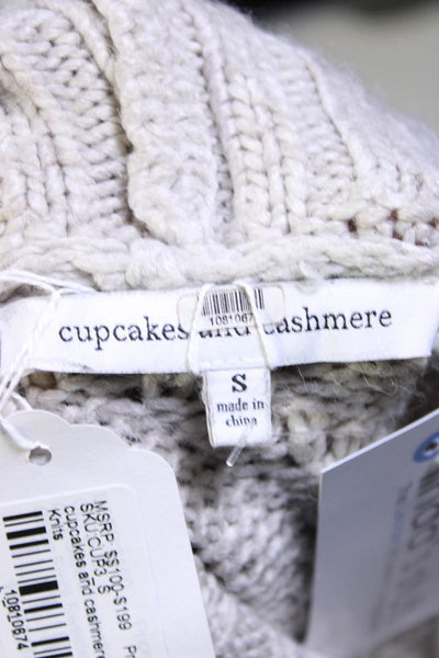 cupcakes and cashmere Womens Cable Front Sweater Size 4 10810674
