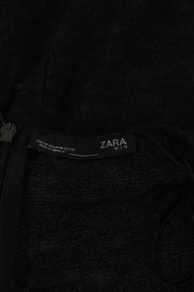 Zara Knit Womens Sweater Jumpsuit Blue Grey Size Small Medium Lot 2