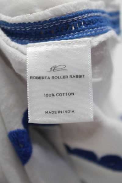 Roberta Roller Rabbit Women's Cotton Lace Trim Shift Dress White Size XS