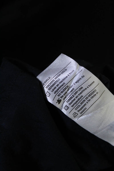 Vince Womens Dark Navy Cotton Collar Long Sleeve Button Down Shirt Size S
