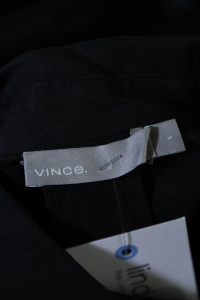Vince Womens Dark Navy Cotton Collar Long Sleeve Button Down Shirt Size S