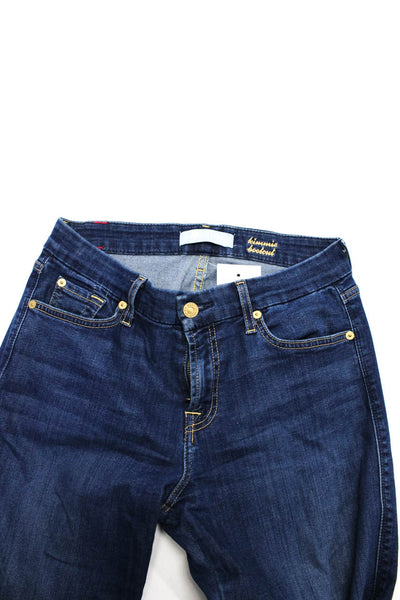 7 For All Mankind Womens 'Kinnie' Dark Wash Stretch Bootcut Jeans Blue Size 29