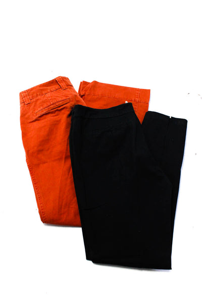 J Crew Eileen Fisher Women's Mid Rise Wide Leg Jeans Orange Size 6 M, Lot 2