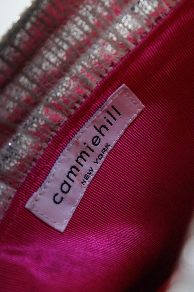 Cammie Hill Women's Snap Closure Clutch Handbag Gold Size M
