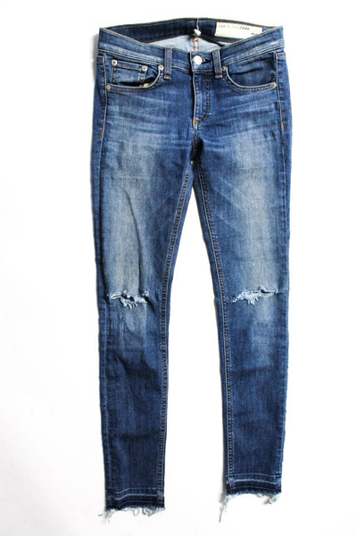 Frame Denim Rag & Bone Jean Women's Skinny Jeans Gray Blue Size 25 26 Lot 3