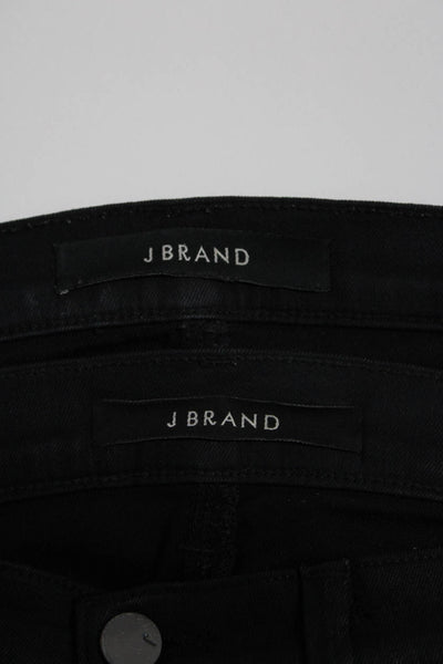 J Brand Women's Low Rise Skinny Jeans Black Size 26 Lot 2