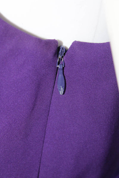 Shoshanna Women's Silk One Shoulder Knee Length Tulip Skirt Dress Purple Size 6