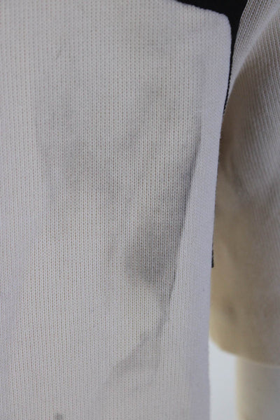 Derek Lam 10 Crosby Women's Textured Short Sleeve Crewneck Top Beige Size S