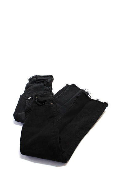 Zara Women's Midrise Five Pockets Skinny Denim Pant Black Size 00 Lot 2
