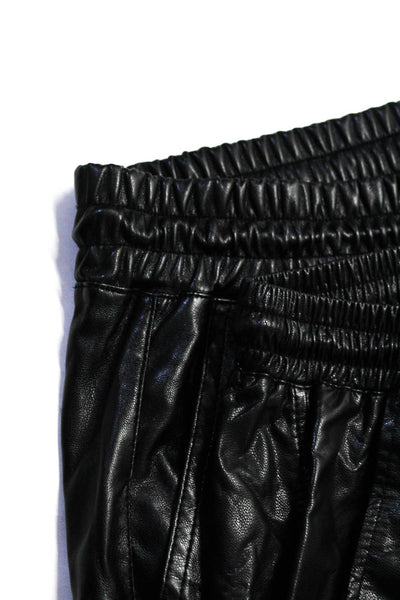Zara Womens Ruched Drawstring Tied Tapered Leg Dress Pants Black Size L Lot 2