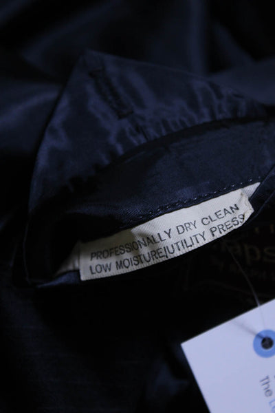 Nordstrom Chaps by Ralph Lauren Mens Navy Wool Pinstripe Blazer Jacket Size 44