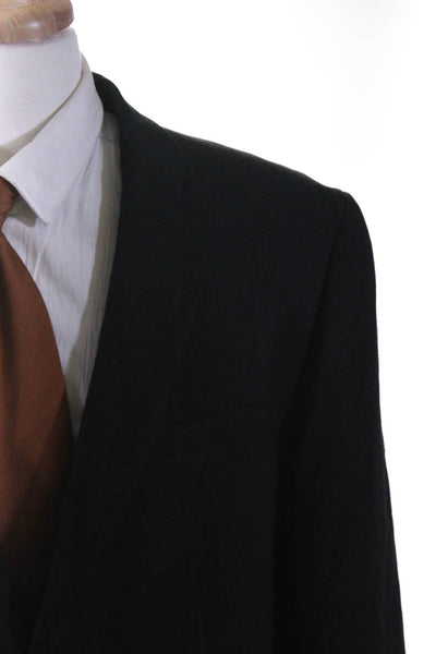 Calvin Klein Mens Black Two Button Long Sleeve Blazer Jacket Size XL