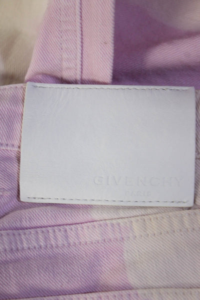 Givenchy Womens Mid Rise Slim Straight Jeans Pants Pink Beige Size FR 36