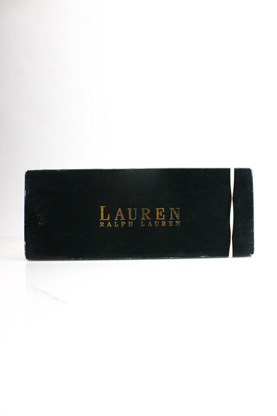 Lauren Ralph Lauren Womens Dark Brown Snakeskin Amarissa Flats Shoes Size 9B
