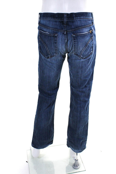 Joe's Collection Mens Cotton 5 Pocket Button Closure Bootcut Jeans Blue Size 32
