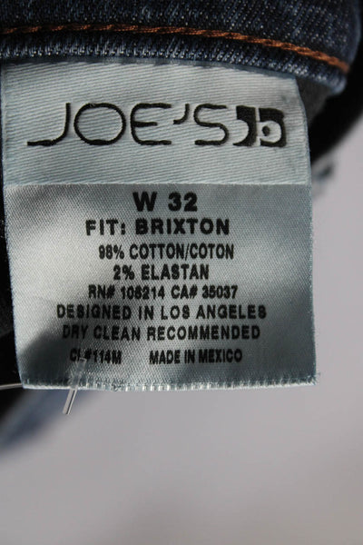 Joe's Collection Mens Cotton 5 Pocket Button Closure Bootcut Jeans Blue Size 32