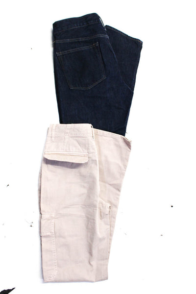 J Crew Men's Five Pockets Dark Wash Straight Leg Denim Pant Blue Size 48 Lot 2