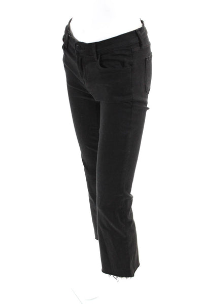 J Brand Women's Five Pockets Straight Leg Denim Pant Black Size 25
