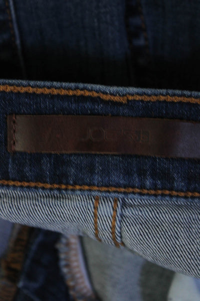Joes Mens Cotton Dark Wash Straight Leg Buttoned Zip Jeans Blue Size EUR36