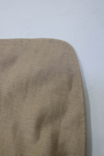 Tallia Mens Linen Darted Buttoned Long Sleeve Collared Blazer Beige Size EUR44