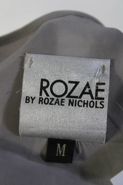 Rozae Nichols Womens Sleeveless Round Neck Pullover Tank Top Blouse Gray Size M