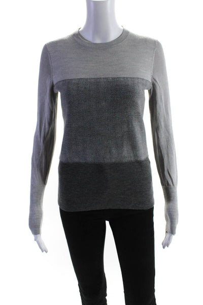 Rag & Bone Women's Crewneck Long Sleeves Pullover Sweater Gray Size XS