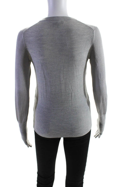 Rag & Bone Women's Crewneck Long Sleeves Pullover Sweater Gray Size XS