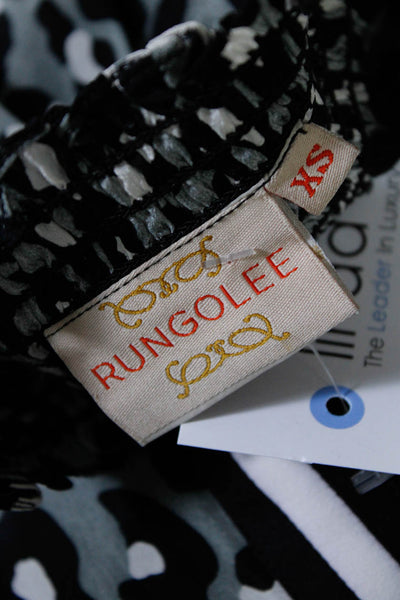 Rungolee Women's Mock Neck Long Sleeves Animal Print Size XS