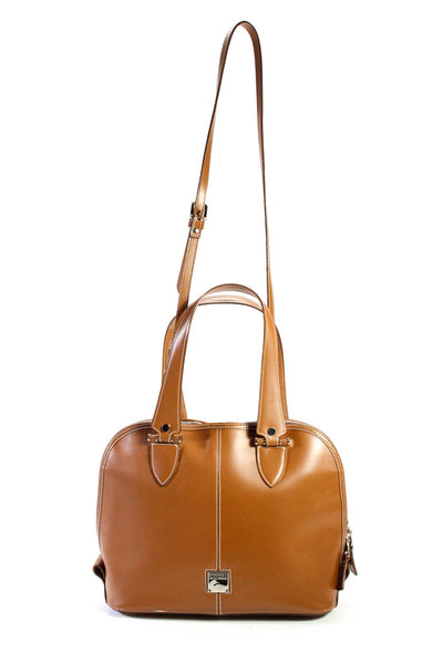 Dooney & Bourke Women's Leather Top Handle Bag Brown Size M