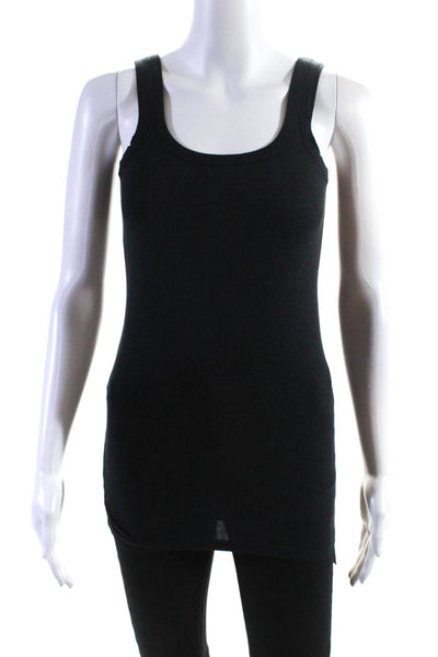 Theory Womens Pullover Bram Tank Top Black Cotton  Size Small