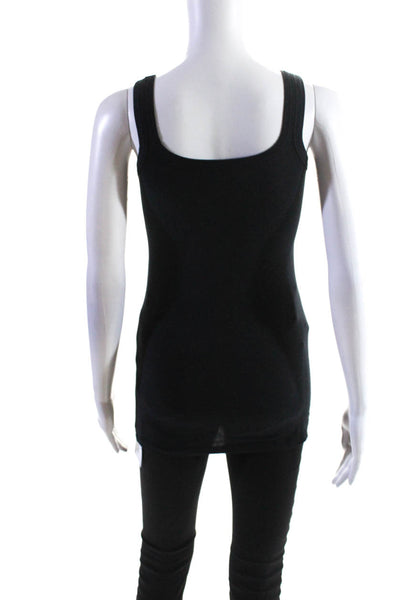 Theory Womens Pullover Bram Tank Top Black Cotton  Size Small