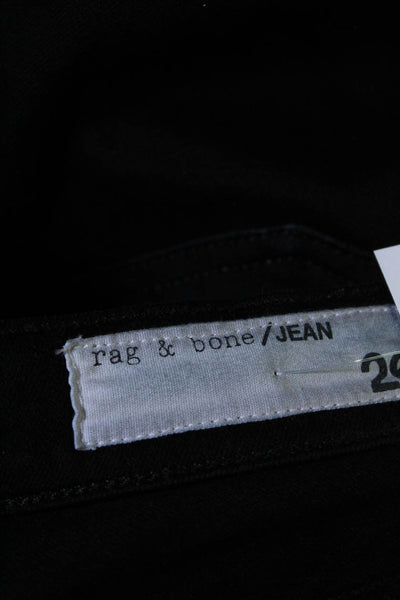 Rag & Bone Jean Womens Denim High Rise Zip Up Flared Jeans Pants Black Size 26