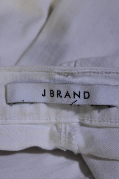 J Brand Women's Mid Rise Straight Leg Jeans White Size 26