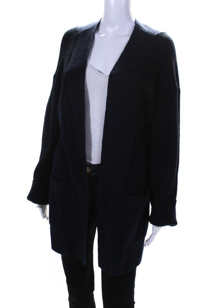 Something Navy Womens Knit Long Sleeve Open Front Cardigan Sweater Navy Size M