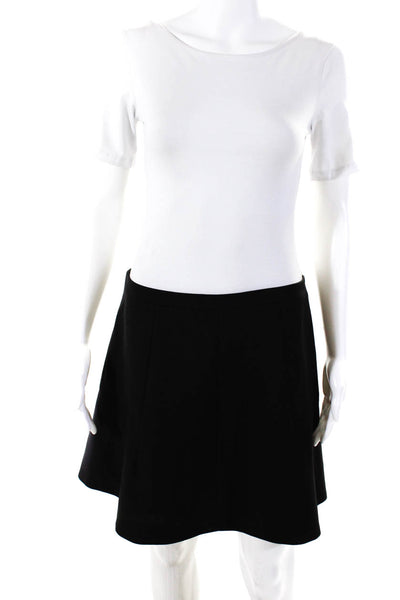 J Crew Women's Zip Closure A-Line Mini Skirt Black Size 8