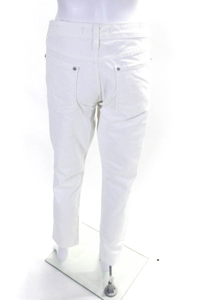 Vince Women's Midrise Five Pockets Straight Leg Denim Pant White Size 31