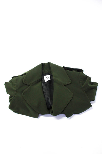 Charlotte Ronson Womens Cropped Jackets Green Size Small Lot 2