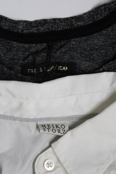 Rag & Bone Heiko Storz Women's Mini Dress Crewneck Tee Black White Size XS Lot 2