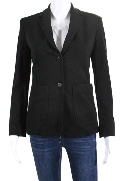 Theory Women's Two Button Fully Lined Knit Blazer Black Size 0