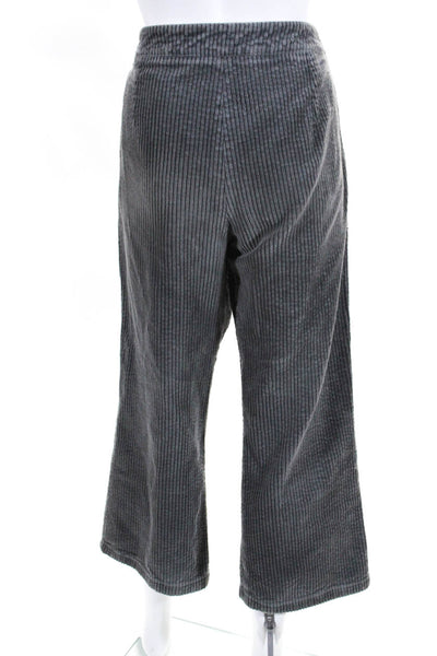 Brora Women's Straight Leg Corduroy Pant Gray Size UK 10 US 6