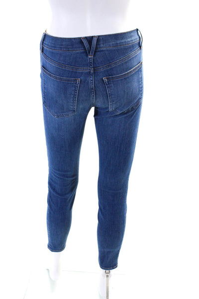 Veronica Beard Women's Midrise Five Pockets Medium Wash Skinny Pant Size 26