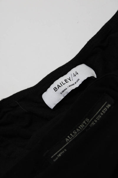 Bailey 44 All Saints Women's Faux Leather Cutout Top Black Size XS 4, Lot 2