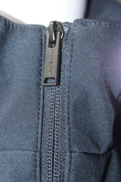 MK Michael Kors Womens Full Zipper Light Jacket Navy Blue Size Medium