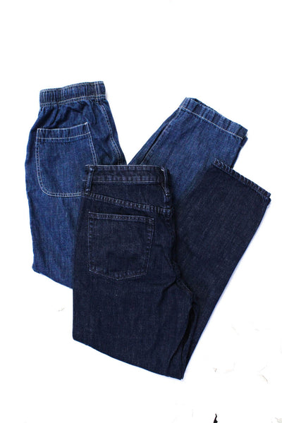 J Crew Womens Dark Wash Slim Leg Jeans Blue Size 26 Extra Small Lot 2