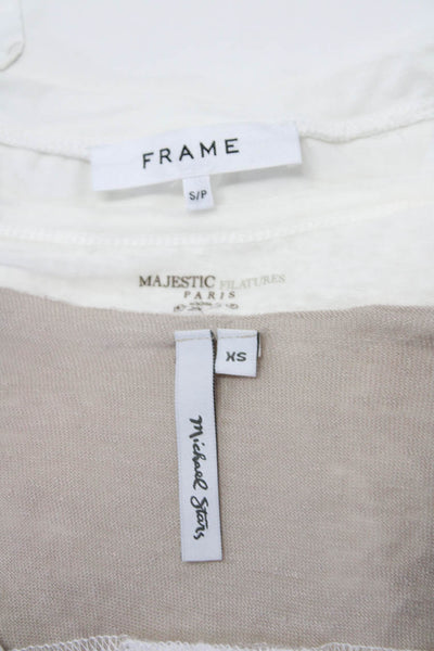Frame Michael Stars Majestic Filatures Womens White Blouse Top Size S XS 1 lot 3