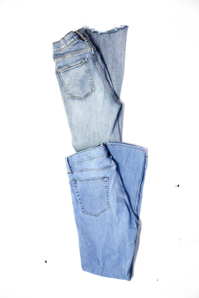 Rag & Bone Daze Womens High Rise Buttoned Extra Slim Jeans Blue Size 24 32 Lot 2
