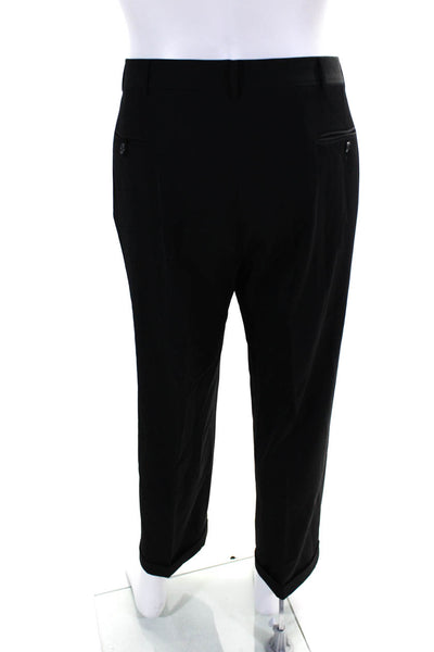 Polo Ralph Lauren Men's Flat Front Straight Leg Cuff Hem Pant Black Size 38