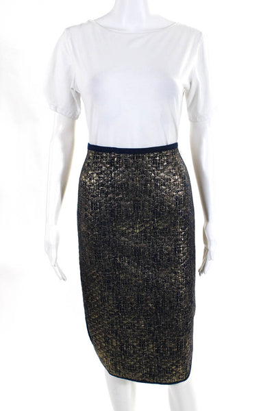 Barneys New York Women's Pull-On Glitter A-Line Midi Skirt Blue Size S Lot 2