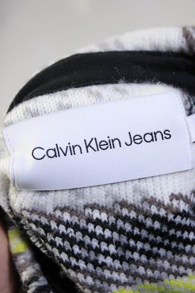 Calvin Klein Jeans Men's Houndstooth Print Shirt Jacket Multicolor Size S
